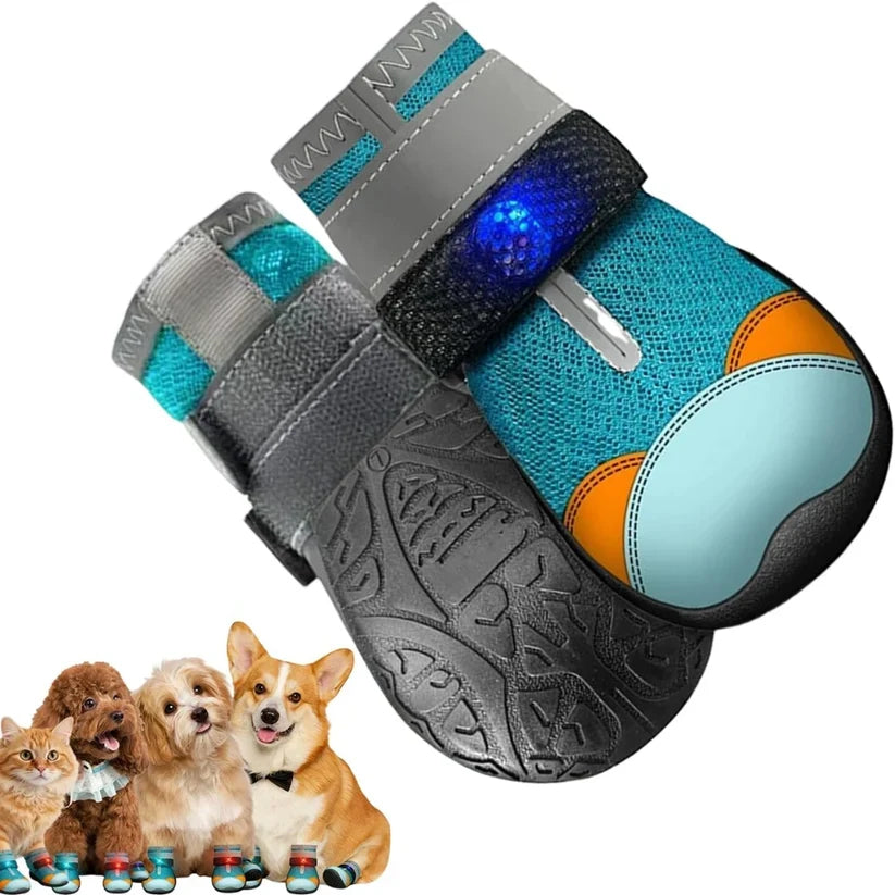 โก Flash Sale Now-Dog Shoes With Built-in LED Light ๐พ