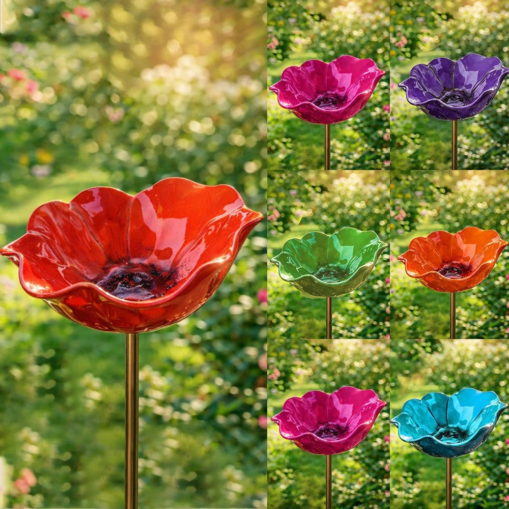 🔥🔥🔥Last day for 40% off!--🎁Handmade Metal Flower Garden Stake🐦