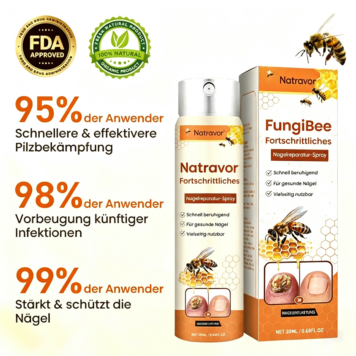 Natravor® Hochwertiges Spray zur Nagelpflege