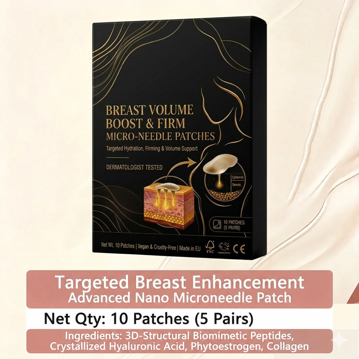 š„CtmsonĀ® Targeted Breast Enhancement Advanced Nano Microneedle Patch