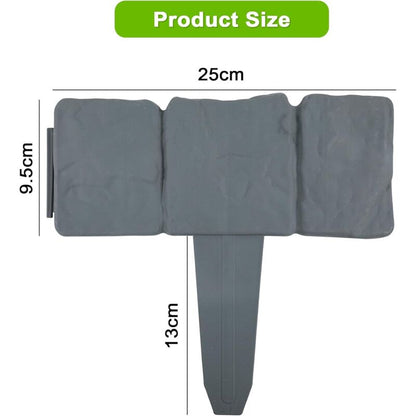 30% off today!-Interlocking Stone-Effect Garden Edging