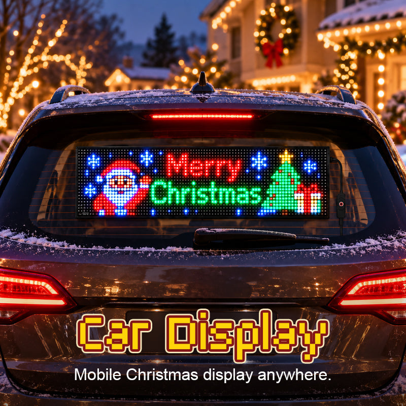 Animated Christmas LED car display product image 2