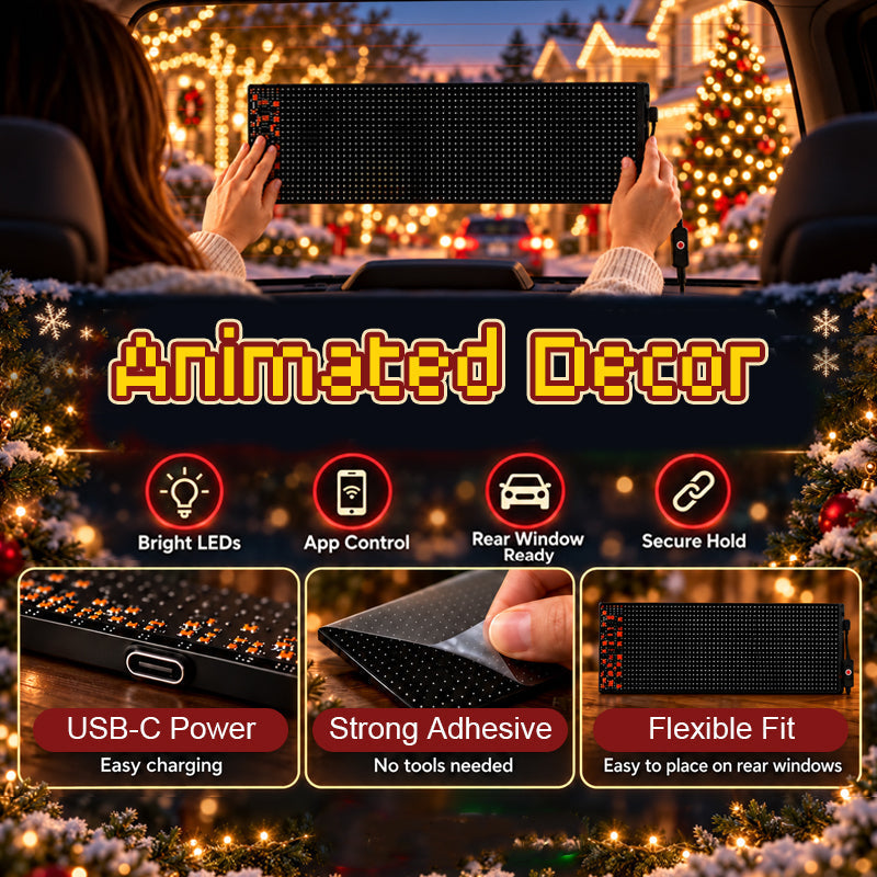 Animated Christmas LED car display product image 4
