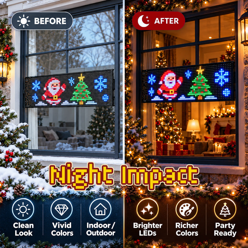 Animated Christmas LED car display product image 6