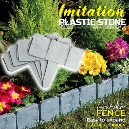 30% off today!-Interlocking Stone-Effect Garden Edging