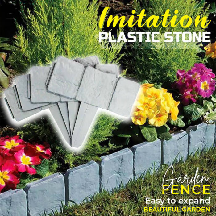 30% off today!-Interlocking Stone-Effect Garden Edging