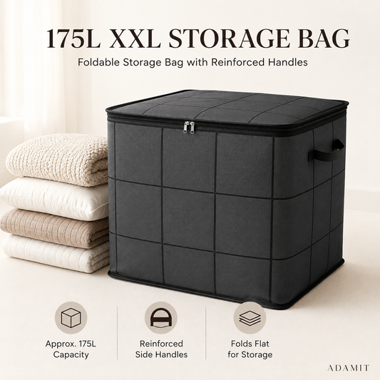 XXL Foldable Storage Bag with Reinforced Handles