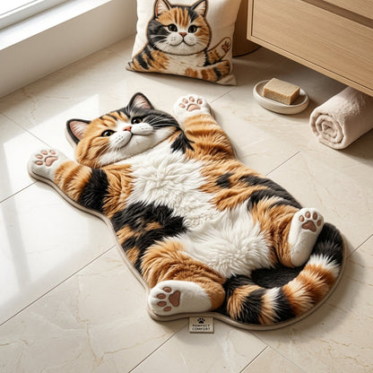 ✨Last Day 50% OFF✨Chubby Tabby Cat Shaped Rug 🐱🤎