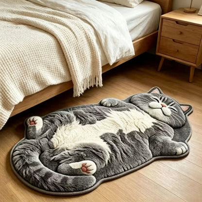 ✨Last Day 50% OFF✨Chubby Tabby Cat Shaped Rug 🐱🤎