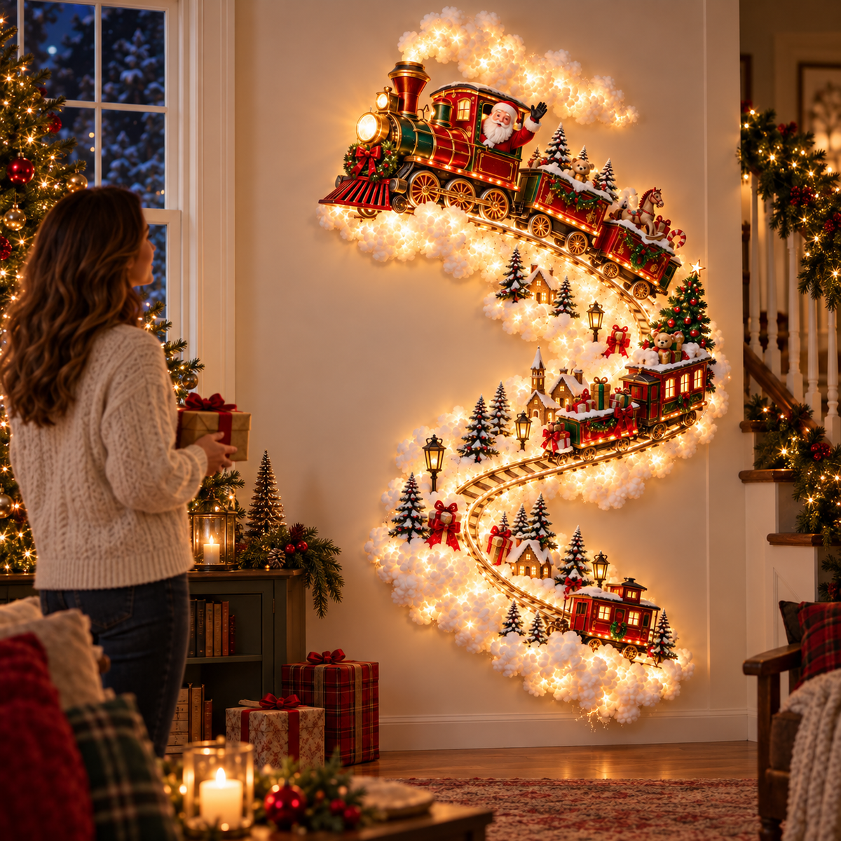 Christmas Magic Trail Wall Light holiday decoration