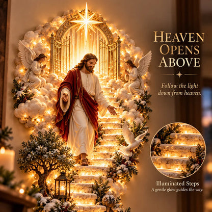 Jesus Light of Heaven Christmas Wall Hanging