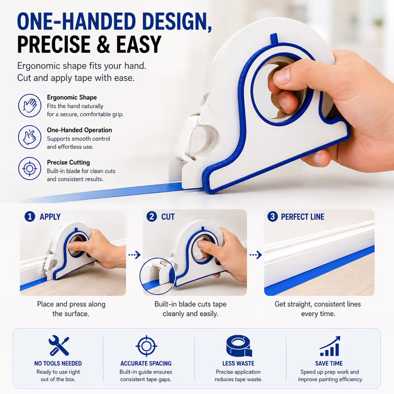 ✨Last Day 50% OFF✨High-efficiency Painter Masking Tape Applicator