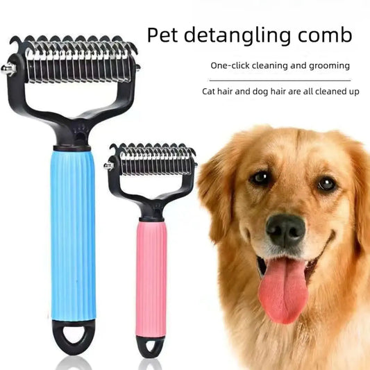 ✨HOT SALE🔥Dual-Sided Pet Grooming Comb for Dogs & Cats