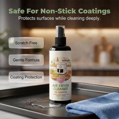 2-in-1 air fryer cleaner and degreaser spray