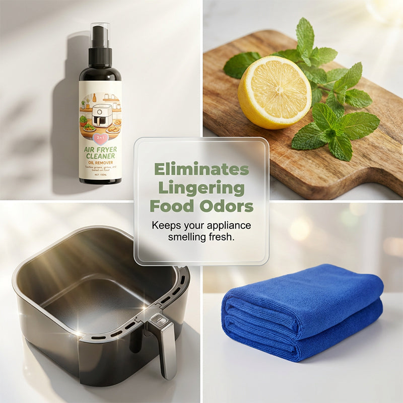 2-in-1 air fryer cleaner and degreaser spray