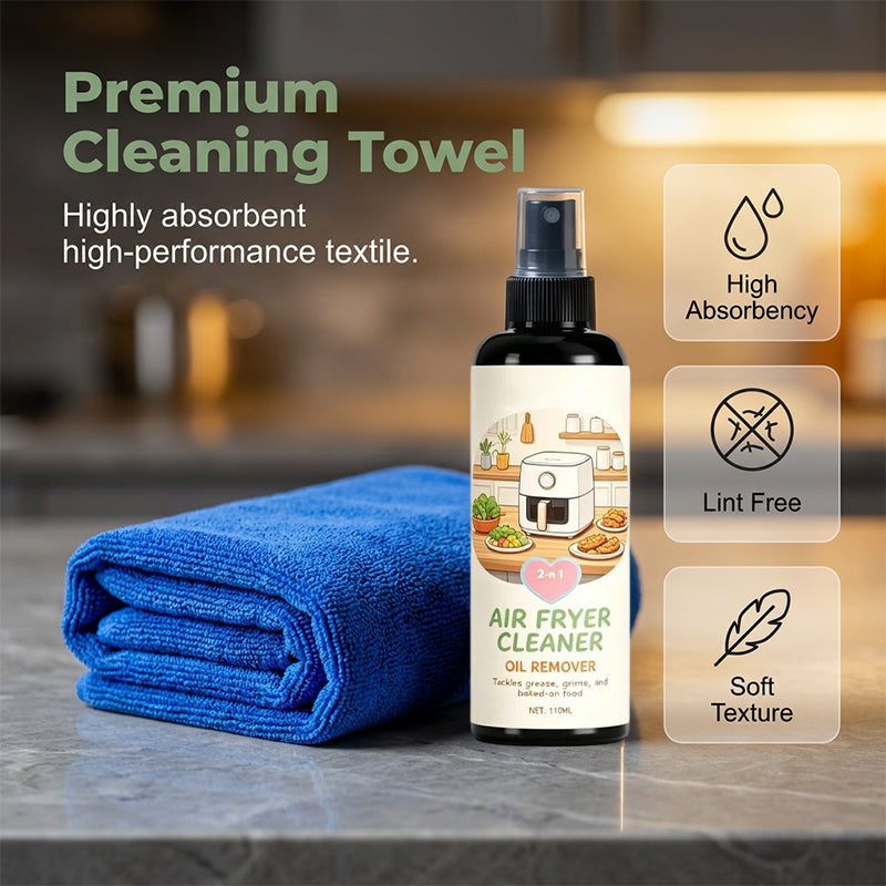 2-in-1 air fryer cleaner and degreaser spray