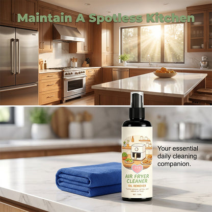 2-in-1 air fryer cleaner and degreaser spray