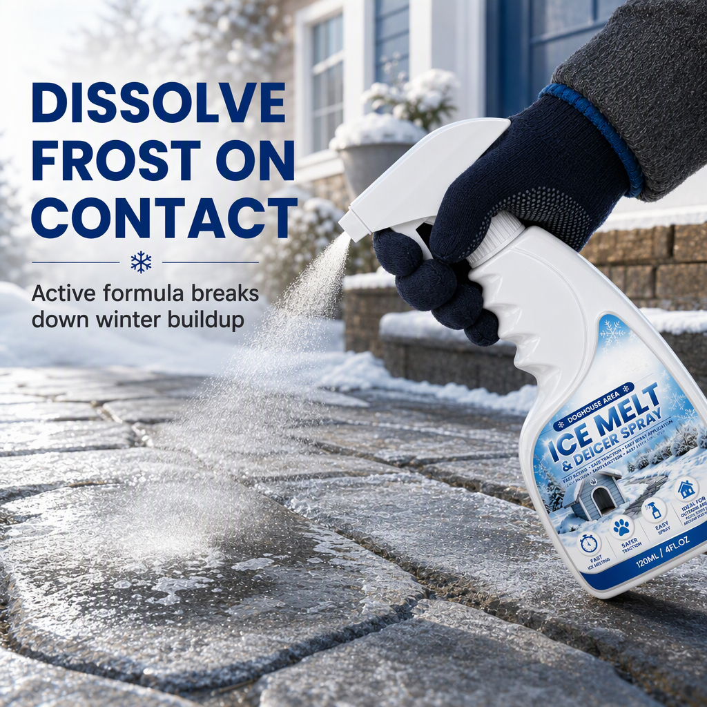 ✨Last Day 50% OFF✨Outdoor De-Icing & Snow Melting Spray – pet-safe, dissolves frost on contact.