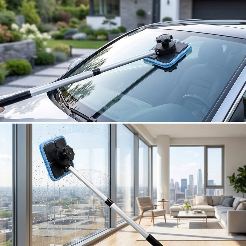✨Last Day 50% OFF✨Double Sided Magnetic Windshield Cleaning Kit